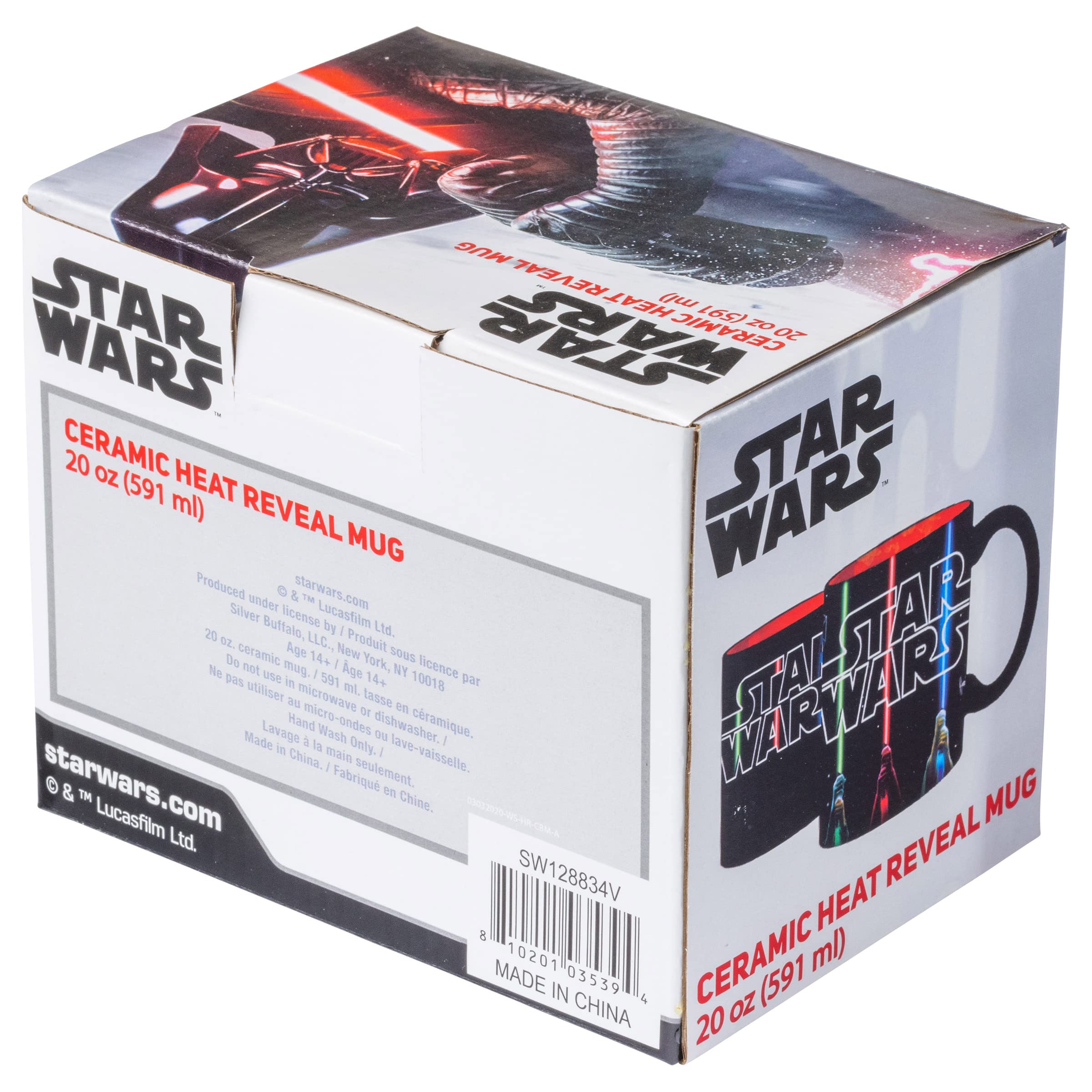 Silver Buffalo gift-wrapped mug staged as a present for fans and collectors