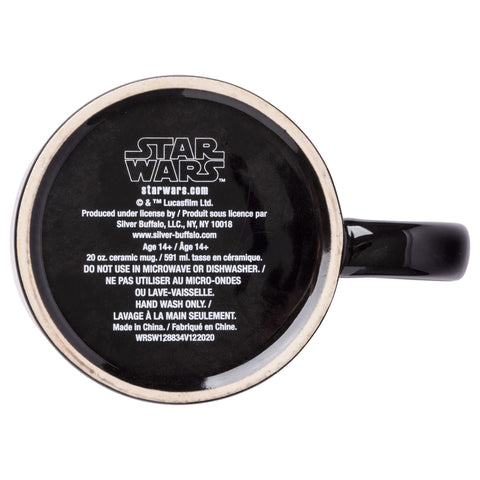Silver Buffalo night-sky artwork close-up emphasizing licensed Star Wars design