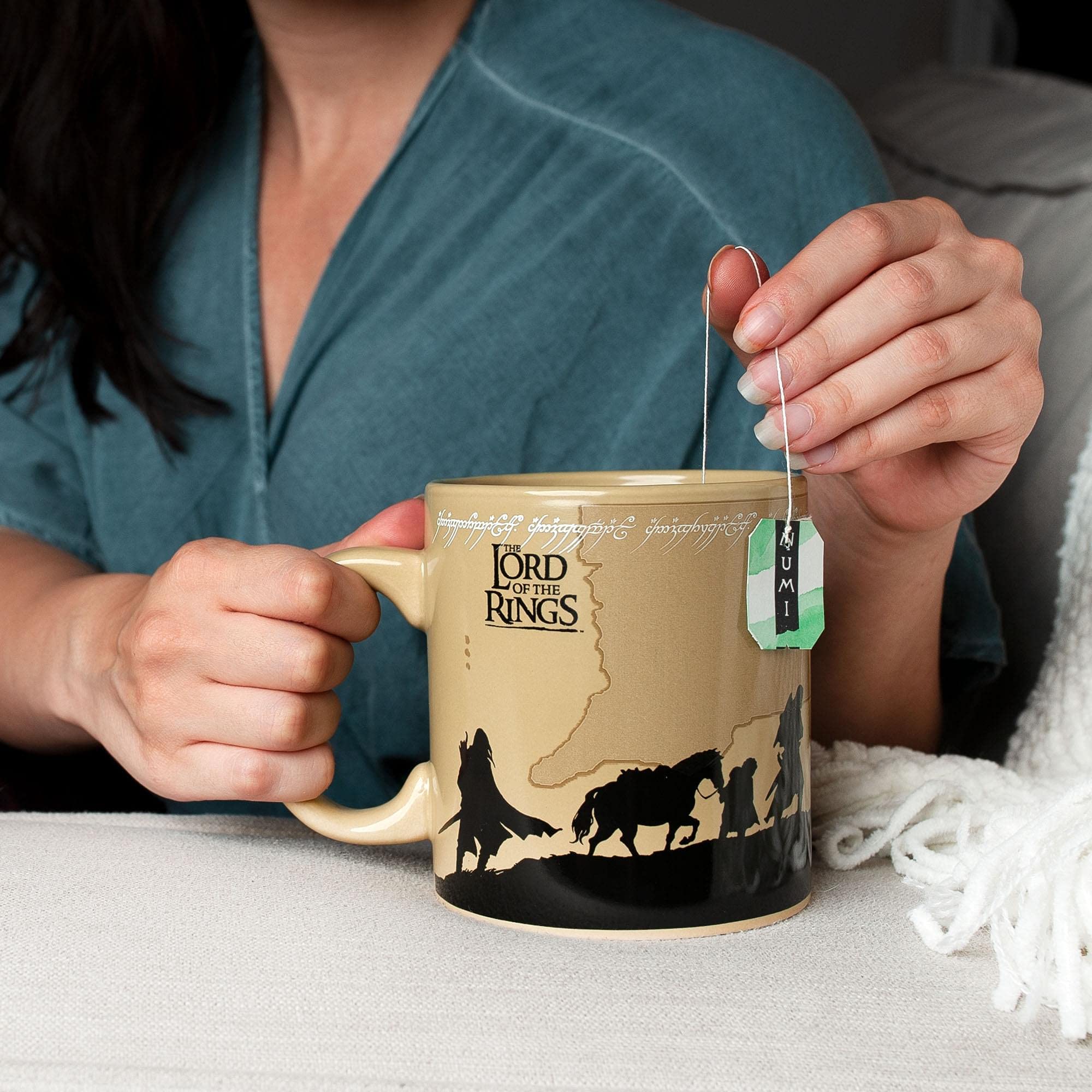Silver Buffalo mug on shelf display showcasing collectible look and décor enhancement benefit