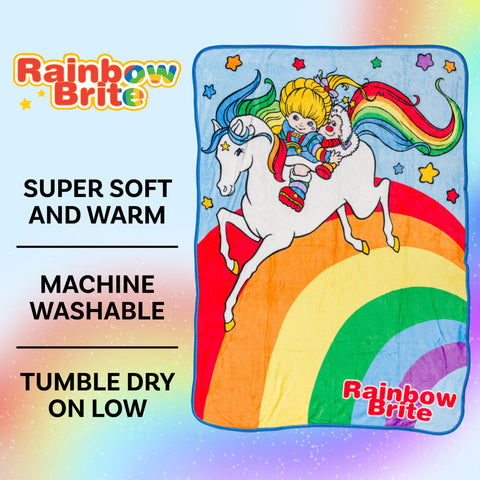 Silver Buffalo detail of Rainbow Brite, Starlite, and Twink characters for nostalgic appeal