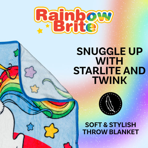 Silver Buffalo bottom-right logo corner highlighting official Rainbow Brite branding