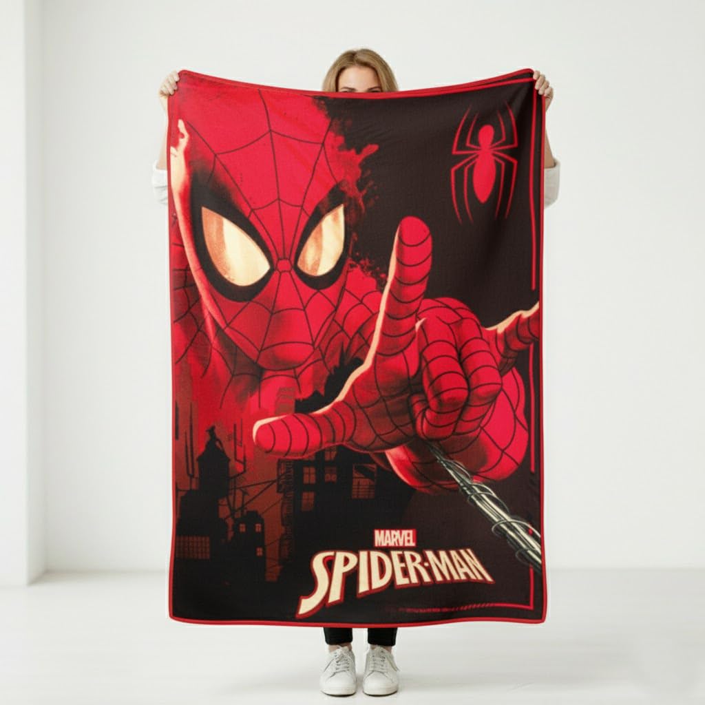 Silver Buffalo Spider-Man label and care tag showing official licensing and care instructions