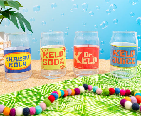 Silver Buffalo Kelp Soda graphic shot demonstrating playful design