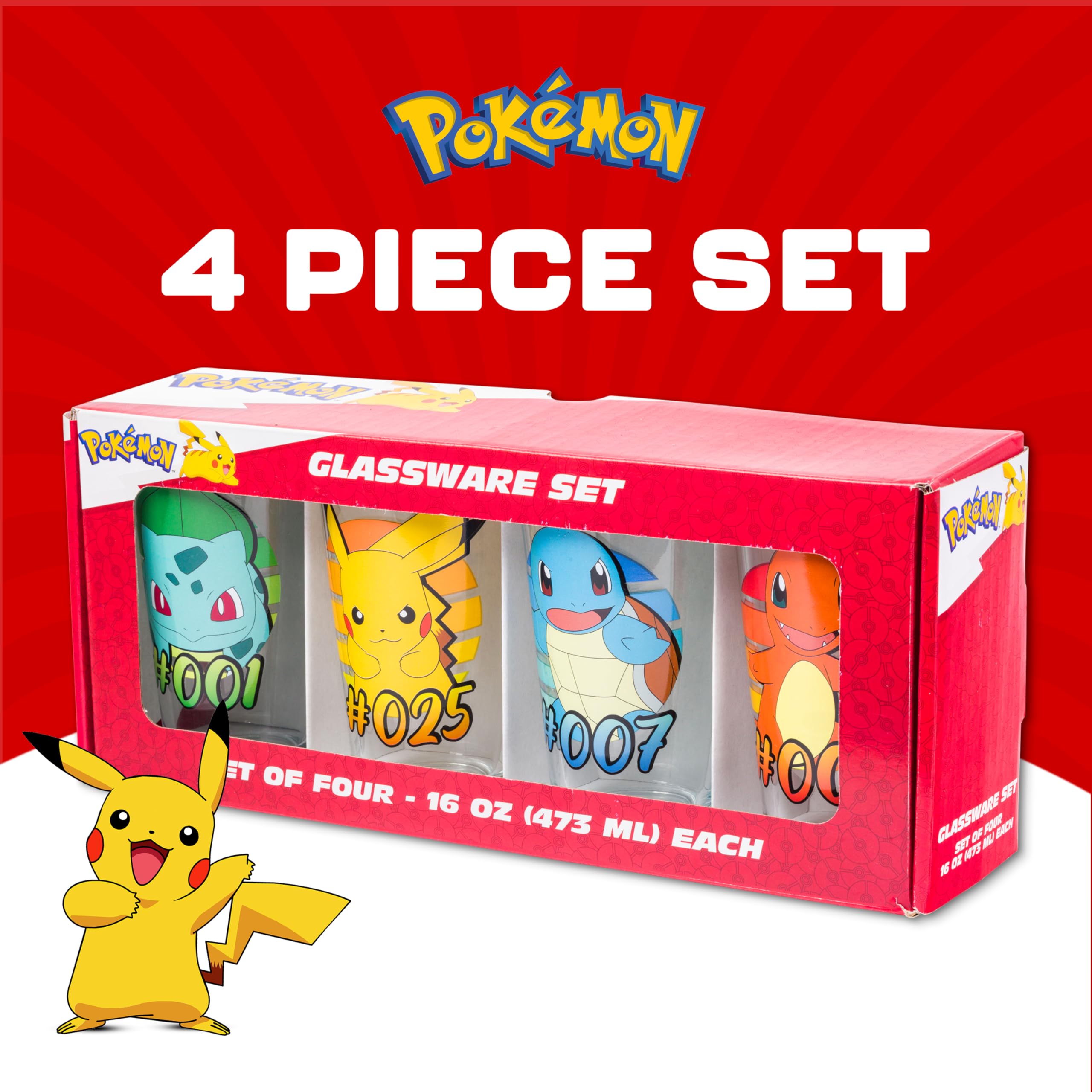 Silver Buffalo Squirtle glass held in hand to show scale and everyday usability
