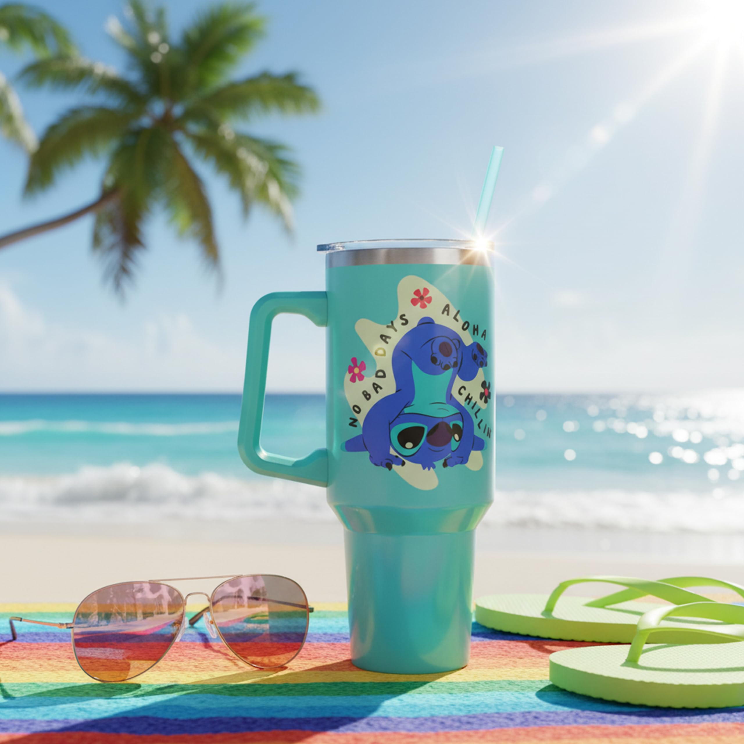 Silver Buffalo tumbler filled with different drinks showing versatile beverage use