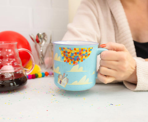 Silver Buffalo mug seated in car cupholder illustrating travel convenience
