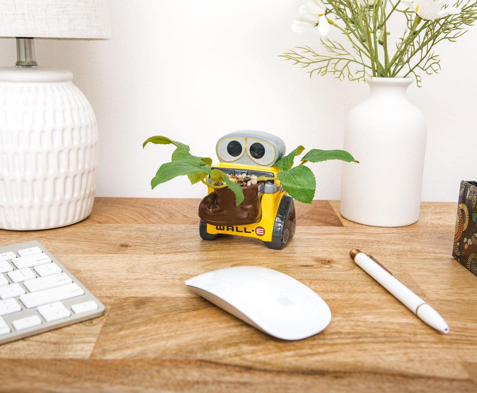 Silver Buffalo WALL-E displayed on desk adding playful personality to workspace