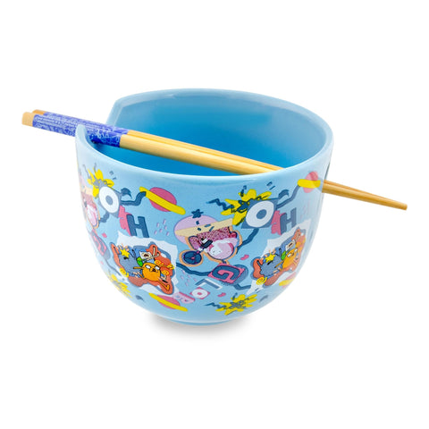 Silver Buffalo detailed view of built-in chopstick holder for tidy utensil storage