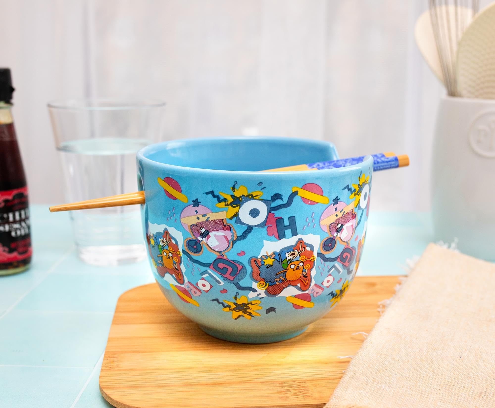 Silver Buffalo bowl in use with ramen showing meal-focused functionality