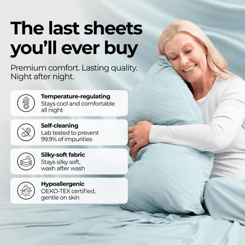 Silvery close-up weave texture highlighting soft fabric and breathable comfort