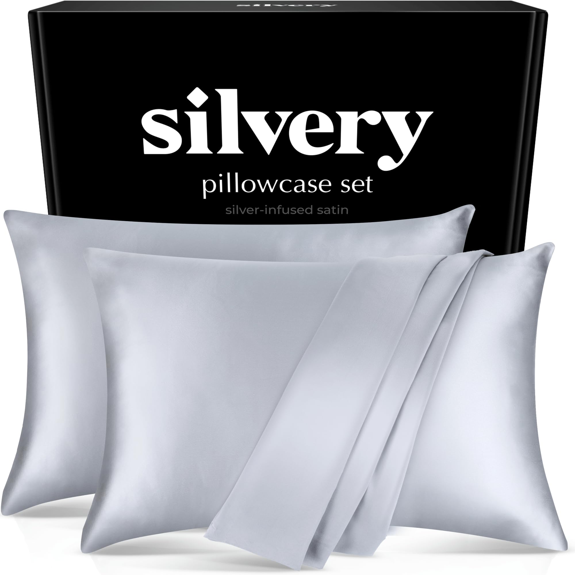 Silvery folded two-pack showing neat presentation and lasting freshness
