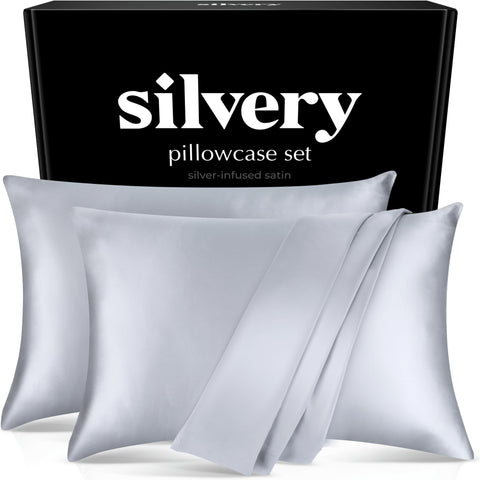 Silvery folded two-pack showing neat presentation and lasting freshness
