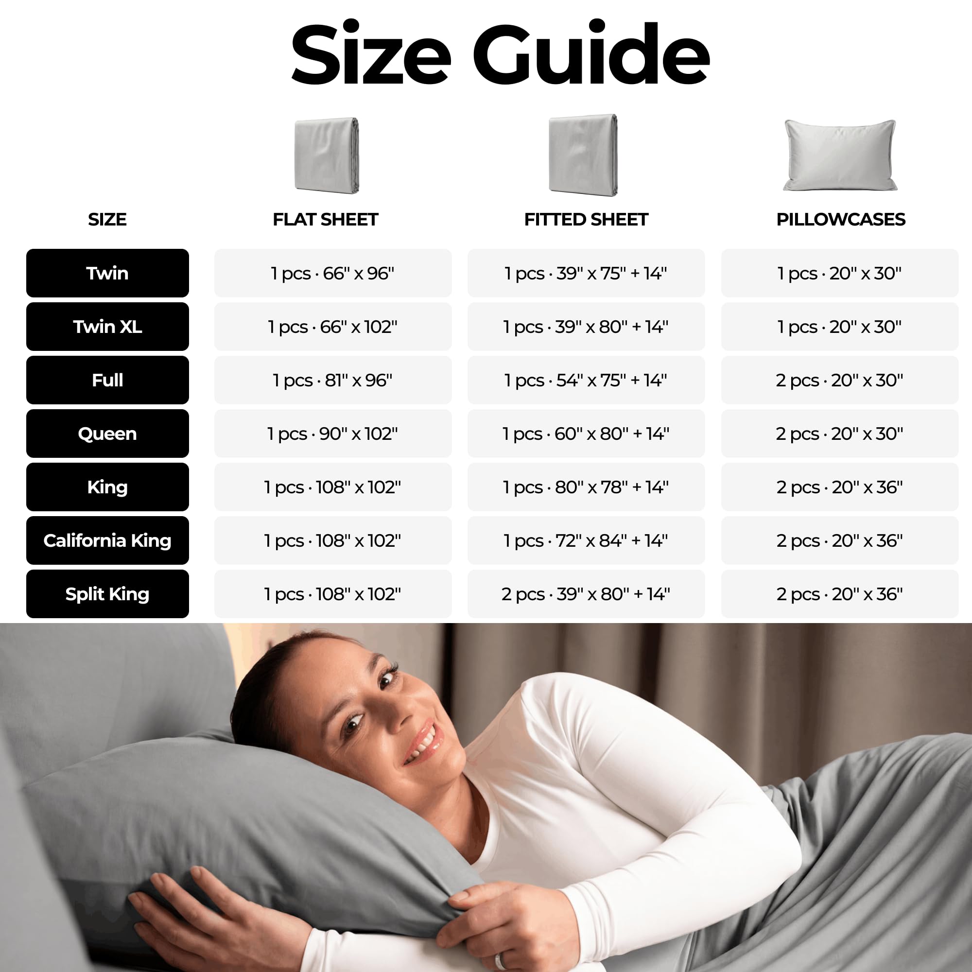 Silvery in-use photo couple sleeping under sheets showing comfort