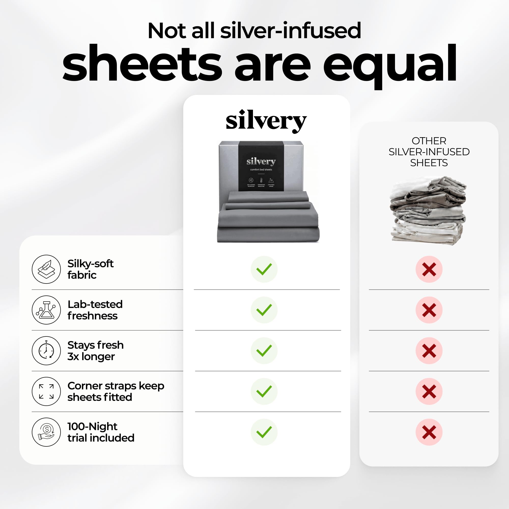Silvery washing care label displayed for easy laundering guidance