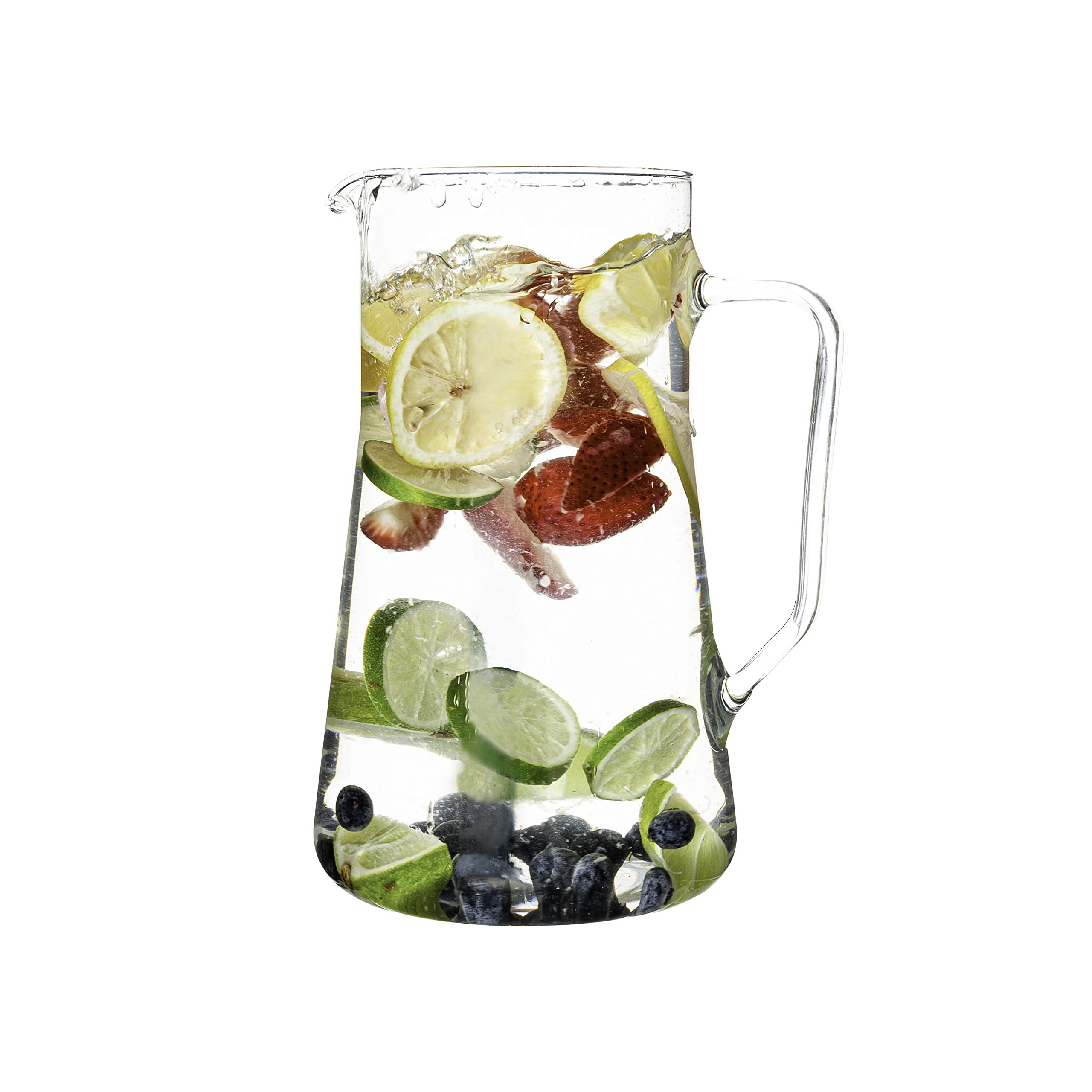 SIMAX front view of pitcher showing clear borosilicate glass and generous capacity
