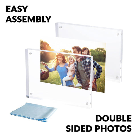 SimbaLux double-sided example showing two different photos with clarity