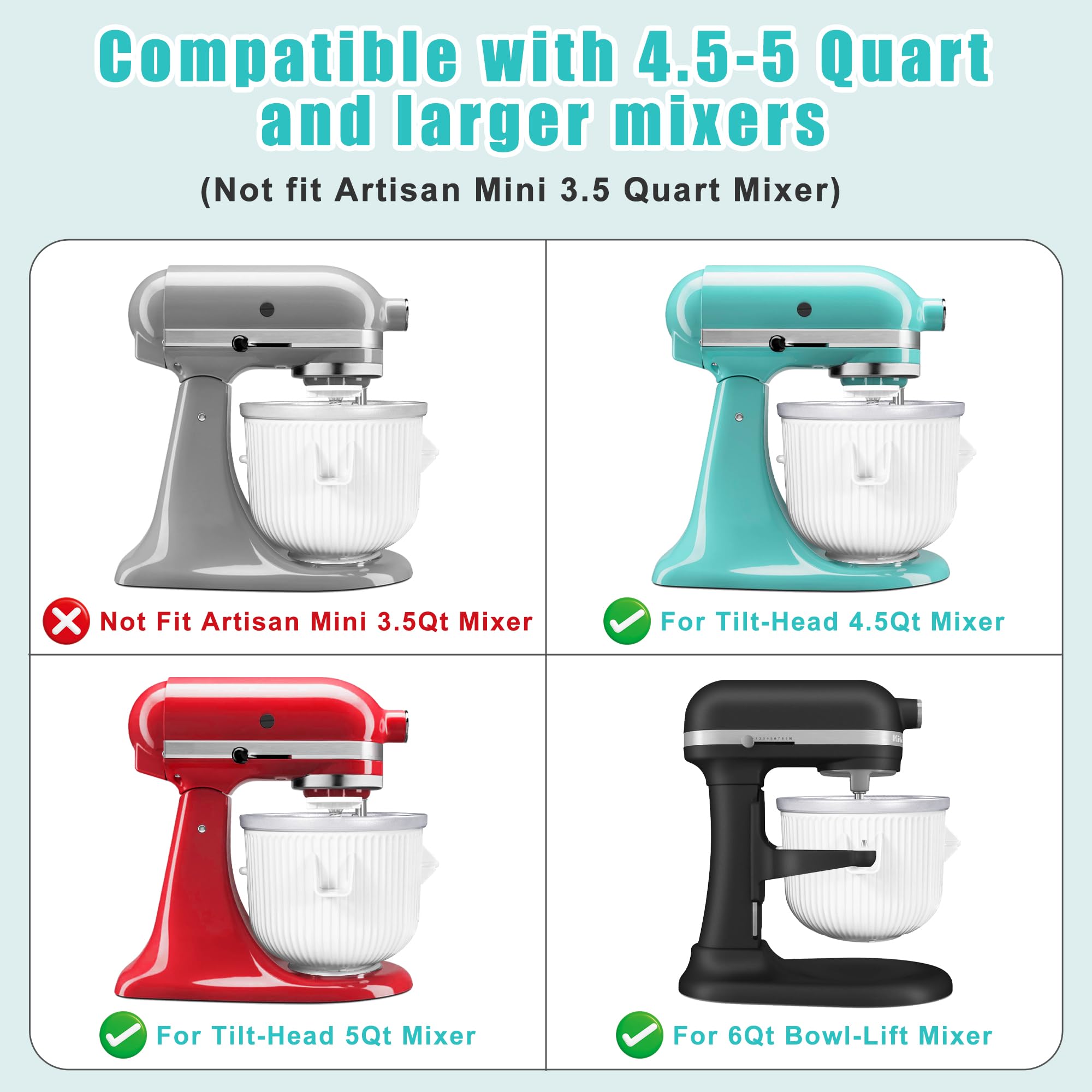 SIMBIKOO attachment mounted on KitchenAid mixer for effortless churning