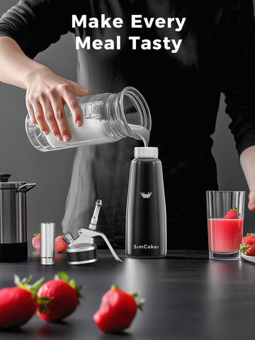 SimCoker on kitchen countertop with accessories illustrating ready-to-use convenience