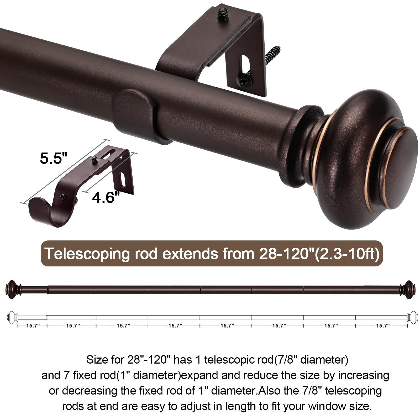 SIMEWIN bracket and included hardware close-up for easy mounting benefit