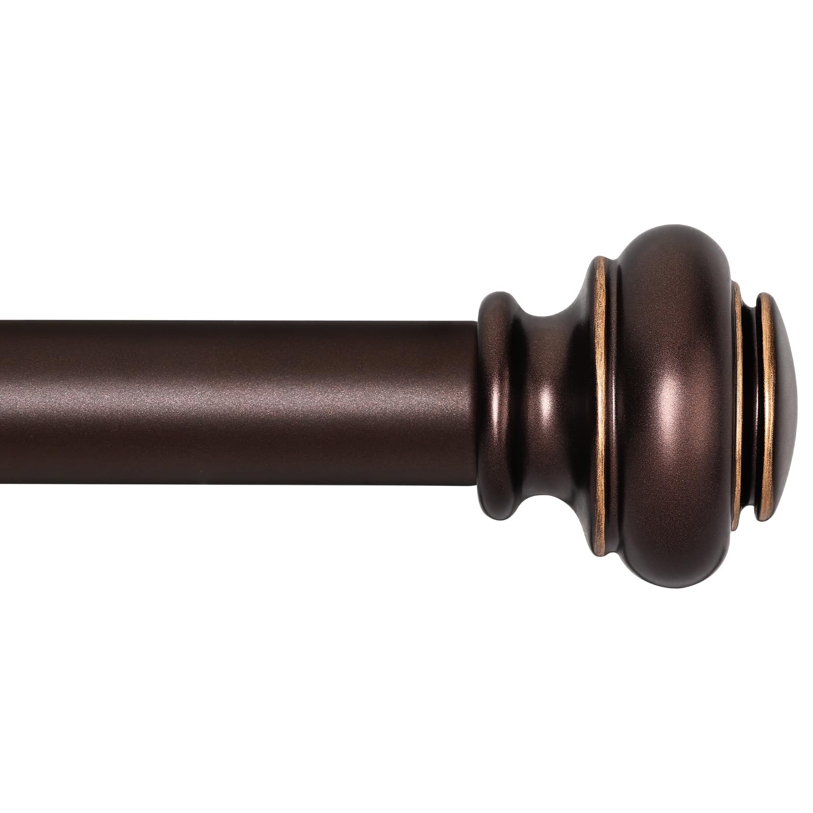 SIMEWIN front view installed rod showing clean bronze finish and balance