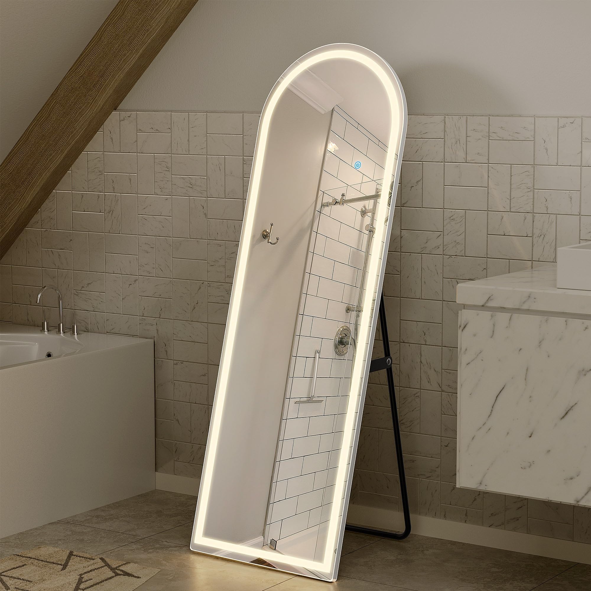 Simple Deluxe side profile showing slim aluminum frame and robust support