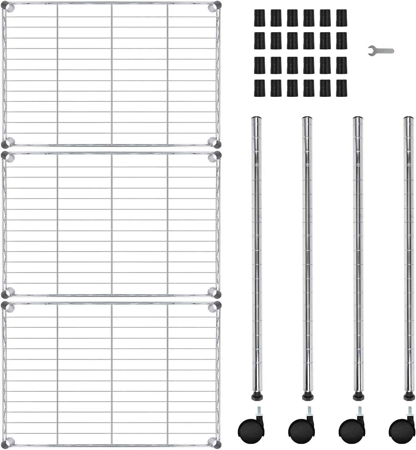 Simple Deluxe tool-free assembly parts laid out for quick setup benefit
