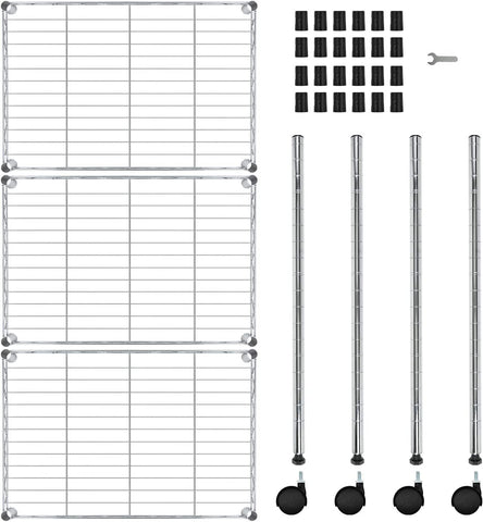 Simple Deluxe tool-free assembly parts laid out for quick setup benefit