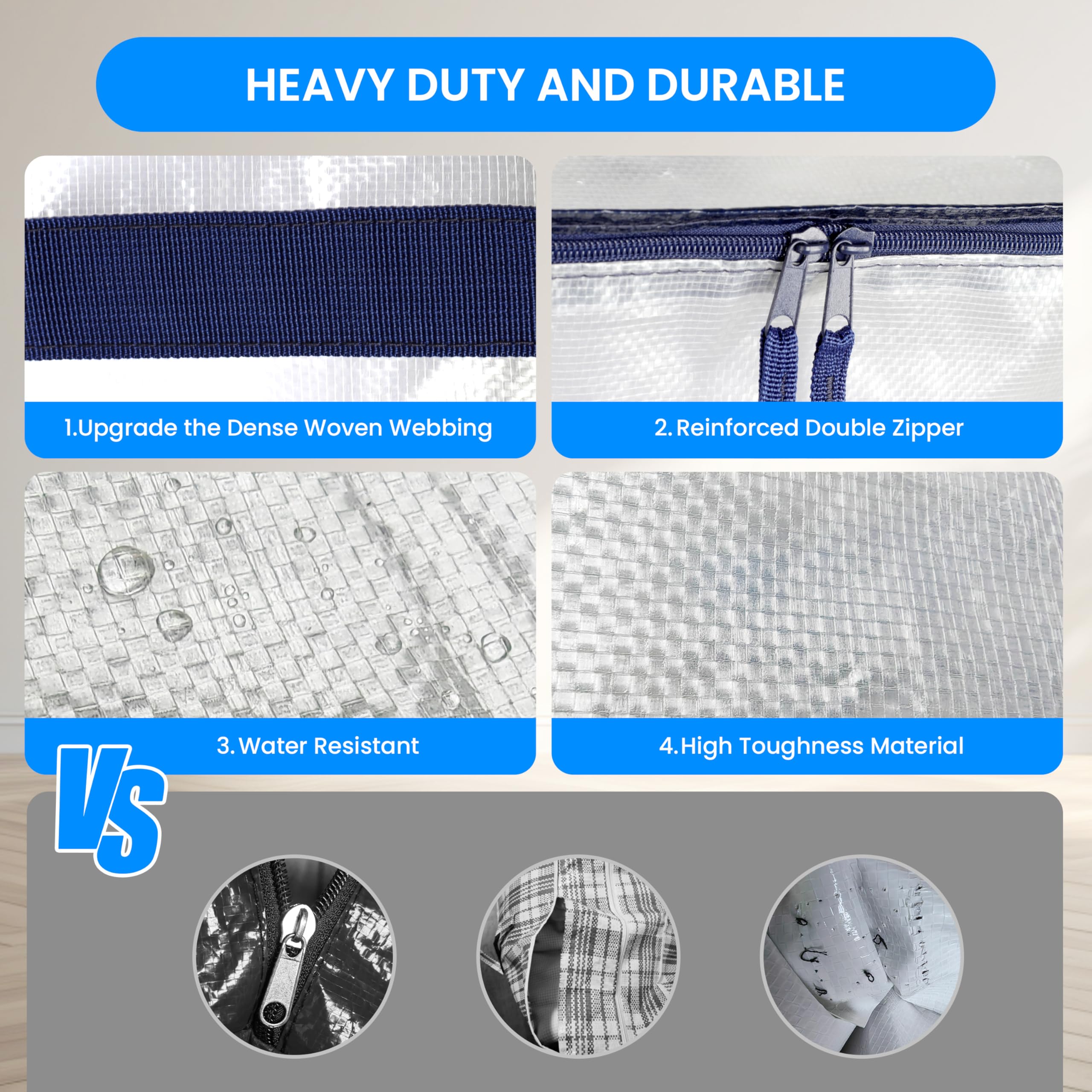 Simple Deluxe clear tag pocket with label inserted, fast identification benefit