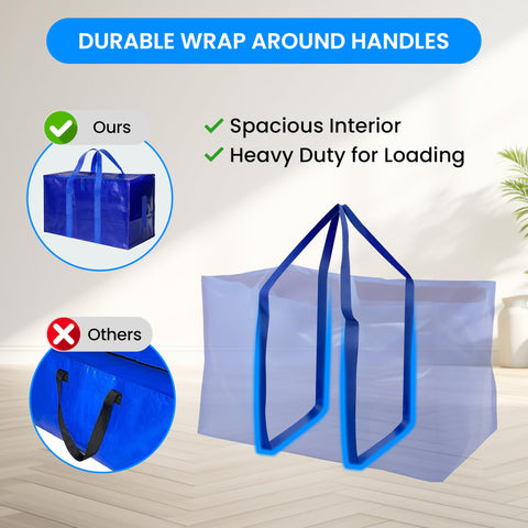 Simple Deluxe moving bag folded flat for compact storage and space-saving convenience