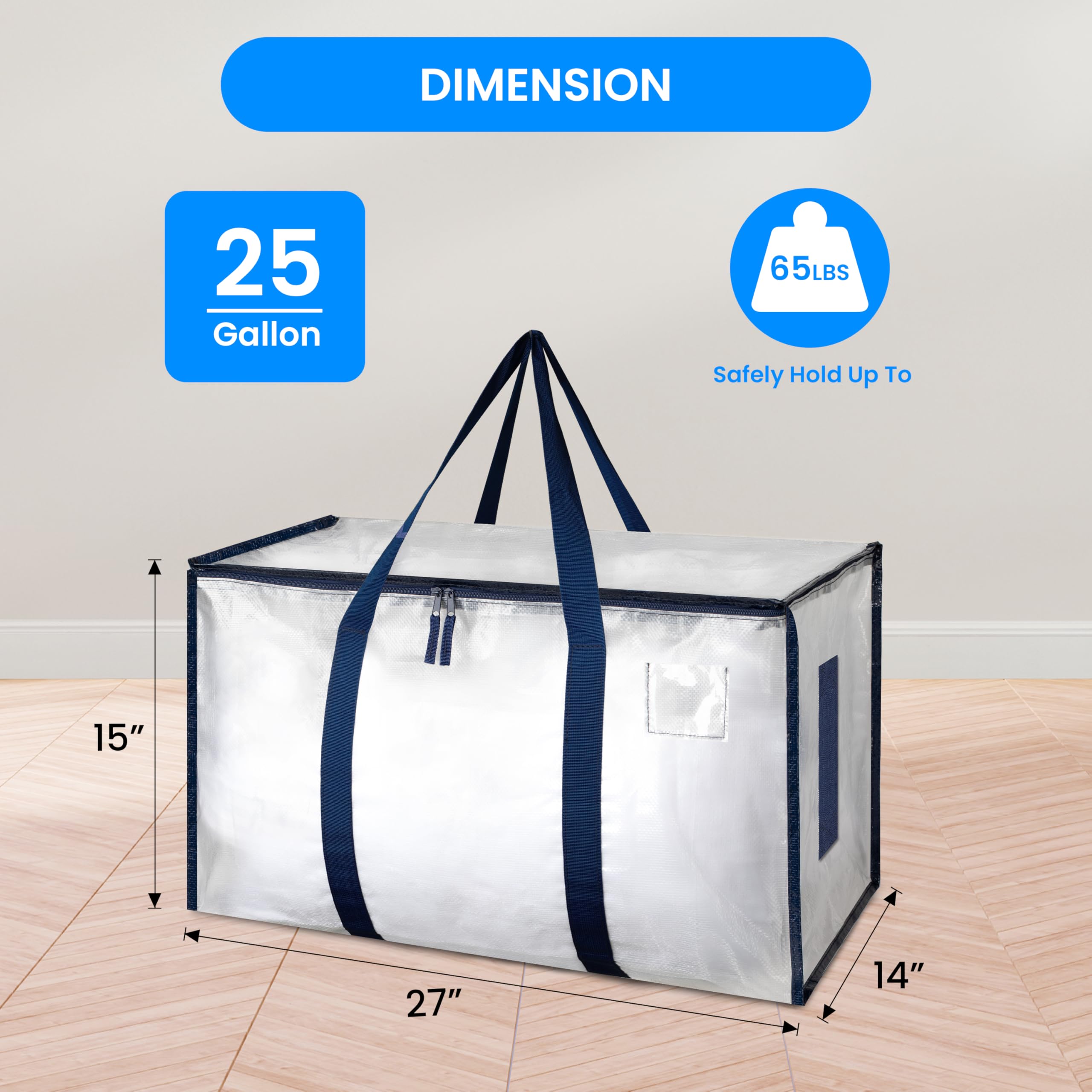 Simple Deluxe open bag with three-sided zipper, wide access for easy packing