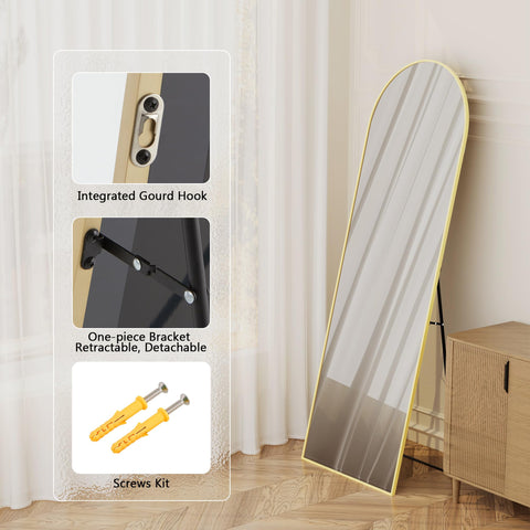 Simple Deluxe mirror beside chair for scale shows full-height functionality