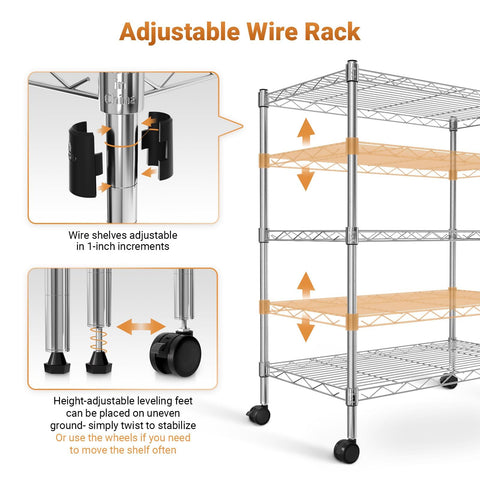 Simple Deluxe demonstration of shelf height adjustment for customizable spacing benefit