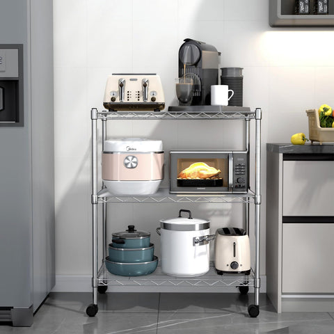 Simple Deluxe close-up of top wire shelf showing durable steel construction benefit