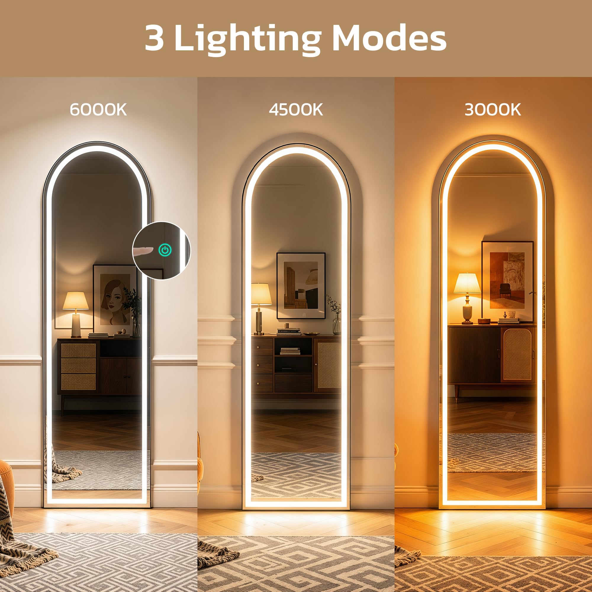 Simple Deluxe touch button for dimming and color changes providing easy control