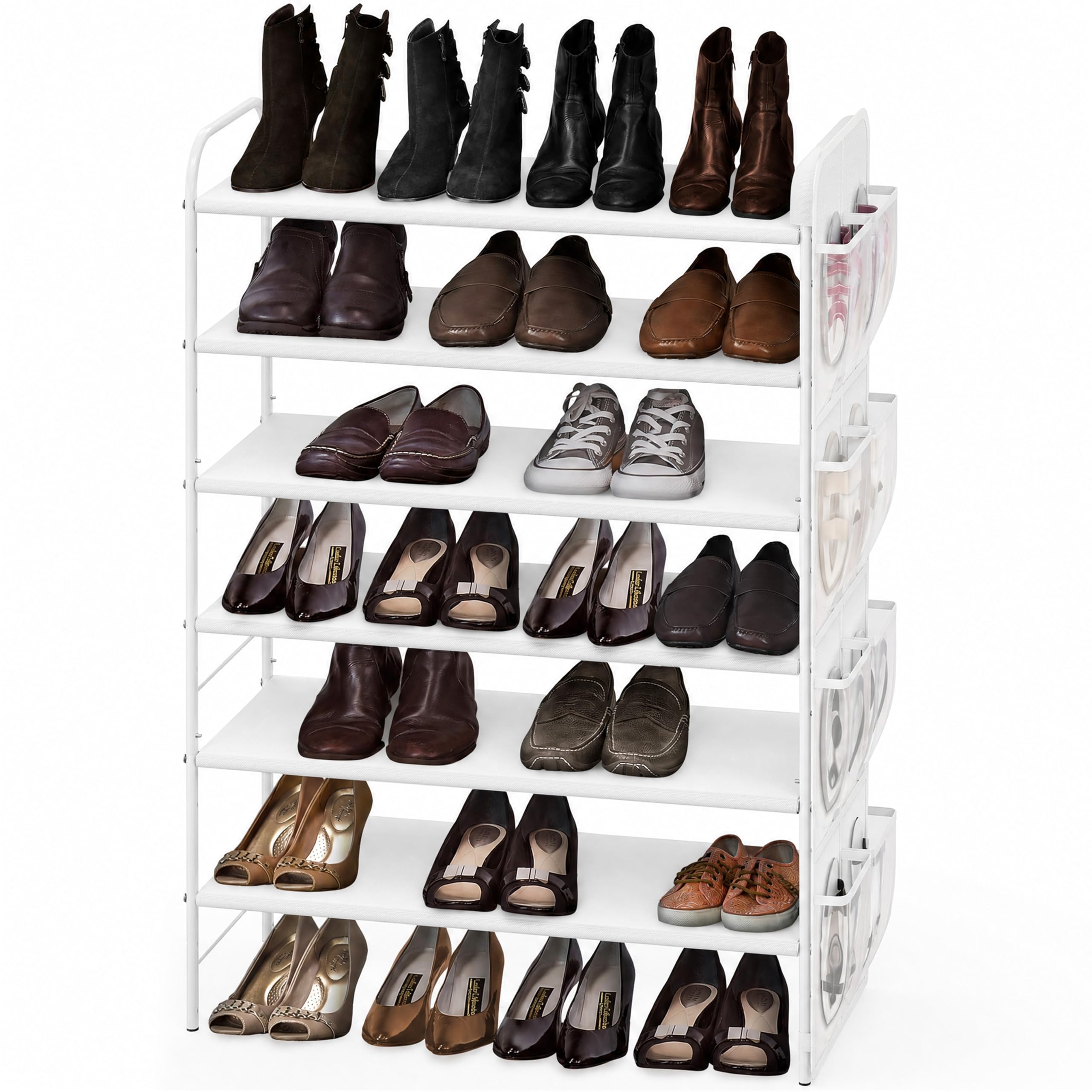 Simple Houseware front view showing full 6-tier storage and neat organization