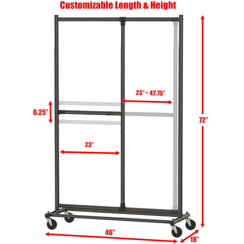 Simple Houseware adjustable middle bar close-up demonstrating flexible width adjustment benefit