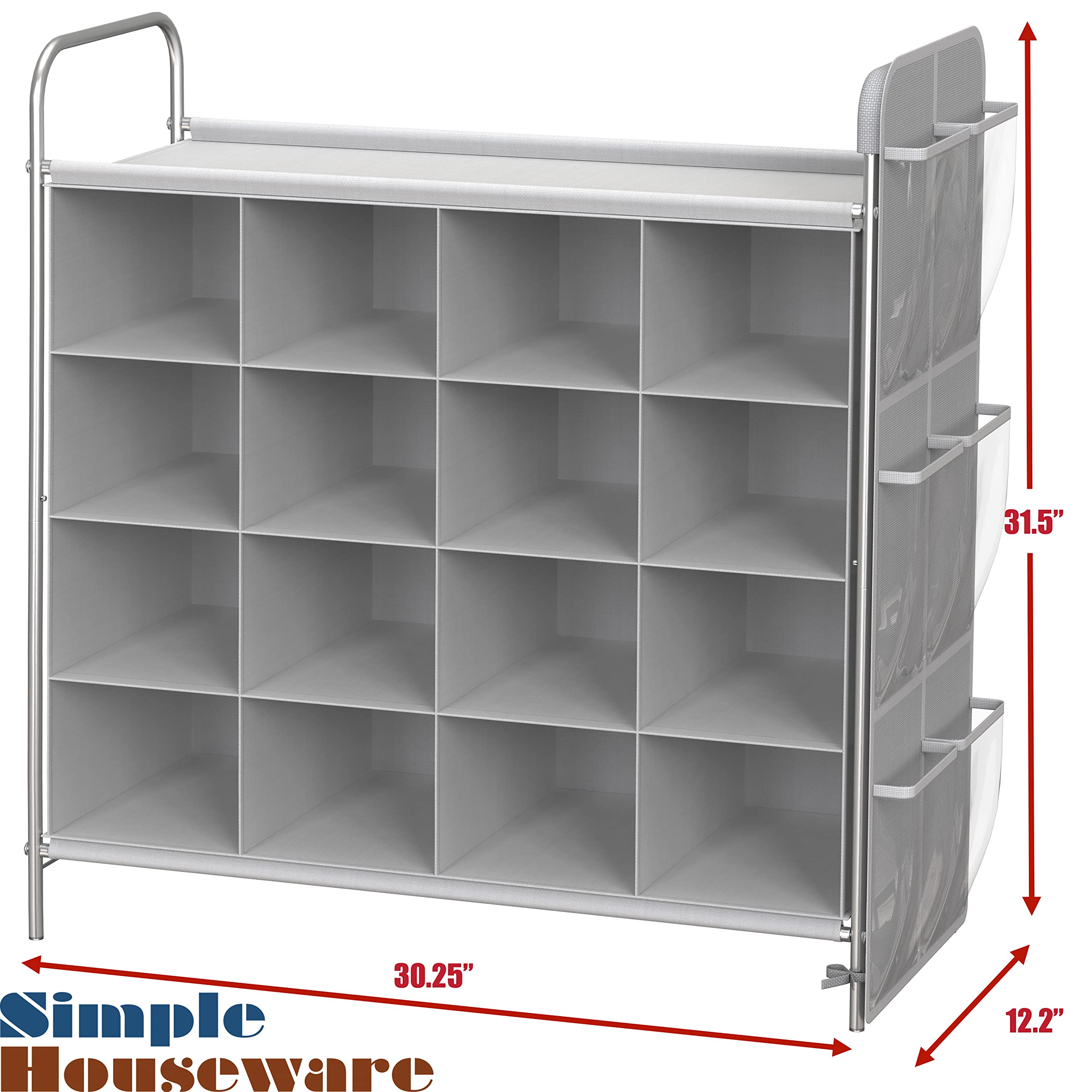 Simple Houseware assembled frame and cubes highlighting easy assembly advantage