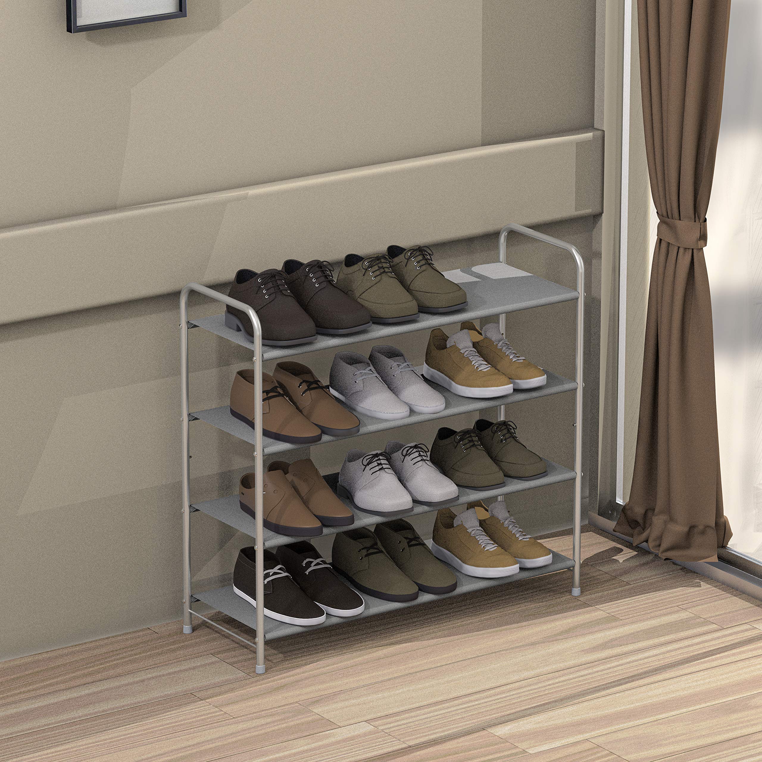 Simple Houseware rearranged with tall boots after removing a panel for taller storage