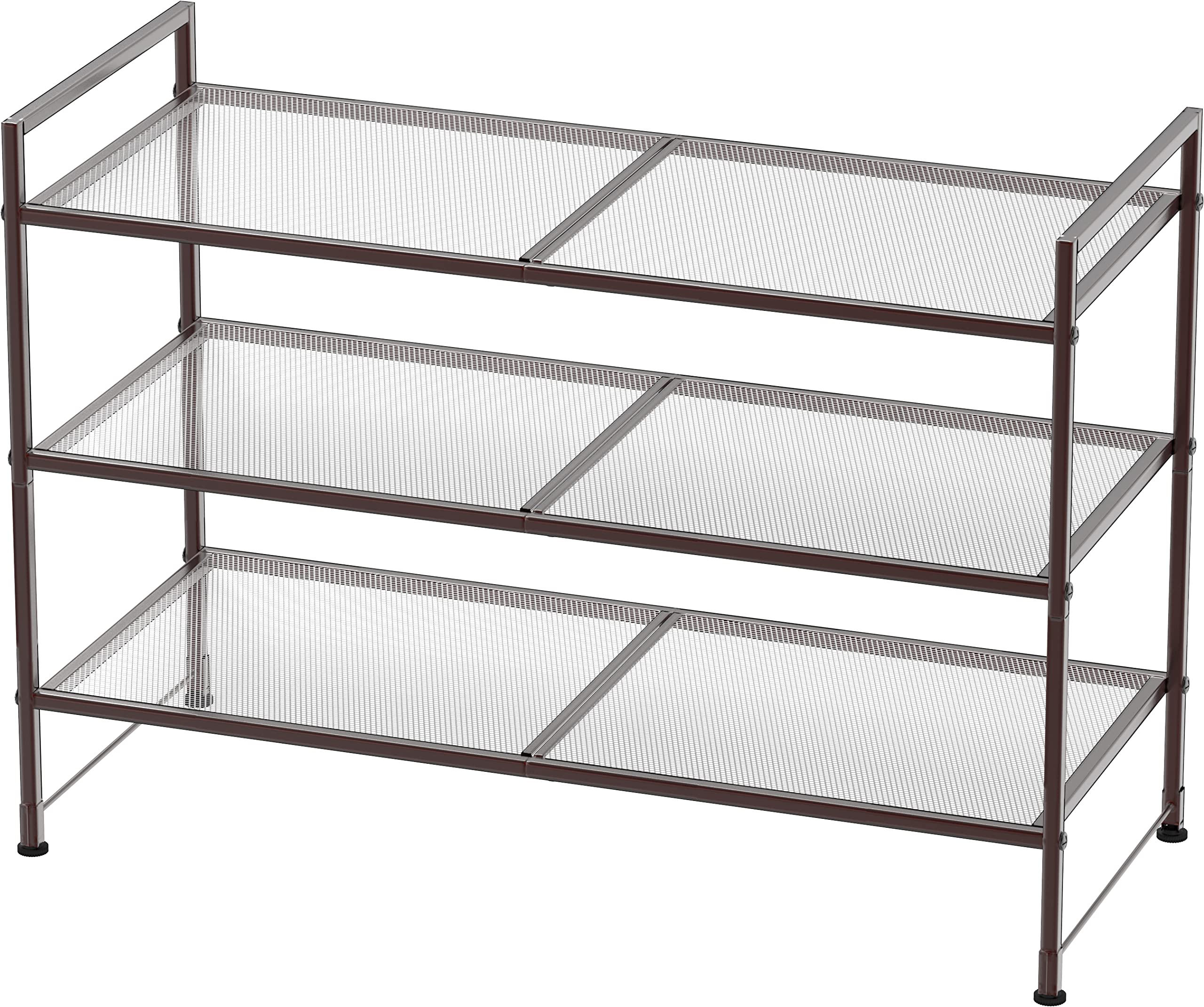 Simple Houseware bronze front view showing neat shoe organization and space saving