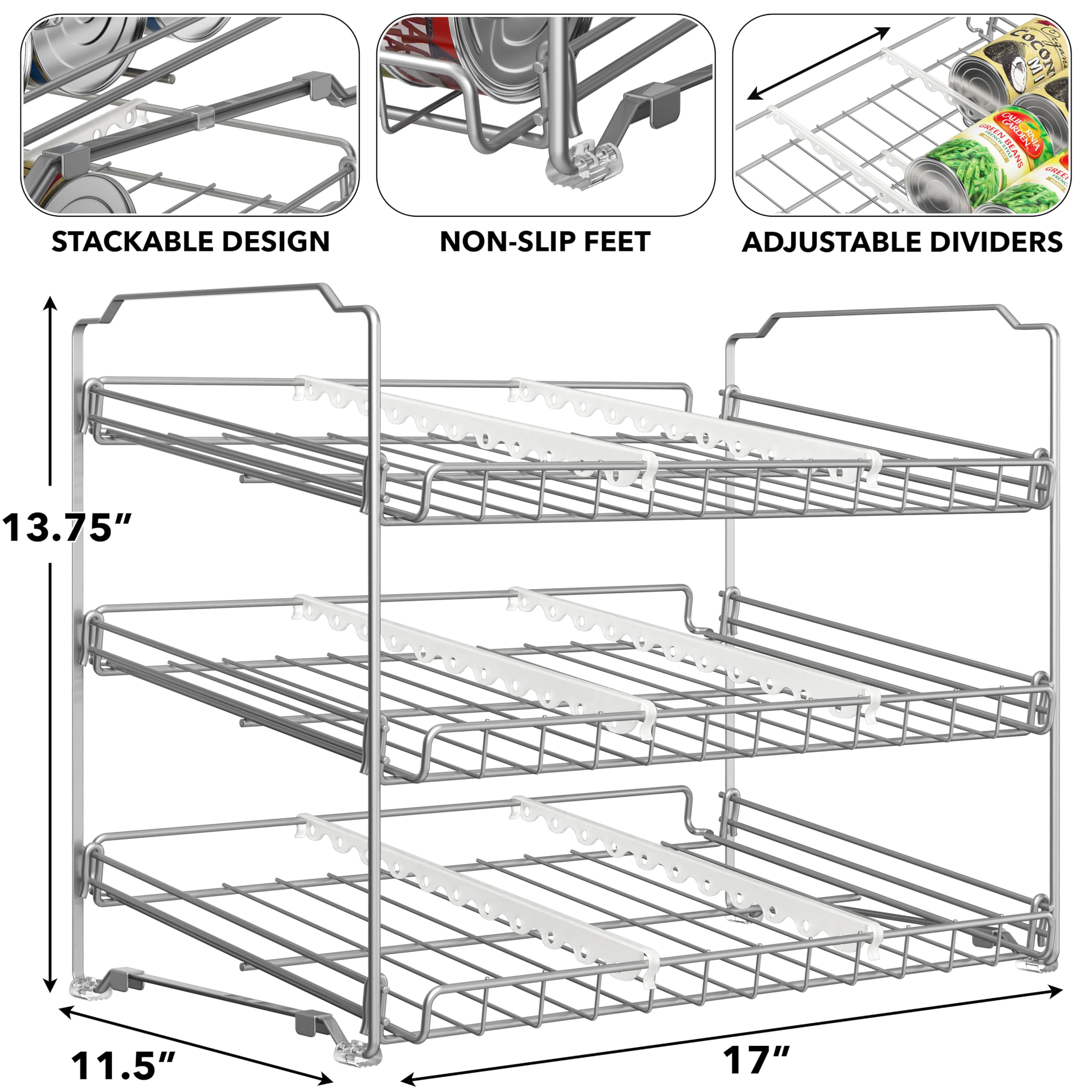 Simple Houseware side profile highlighting compact footprint and space-saving benefit