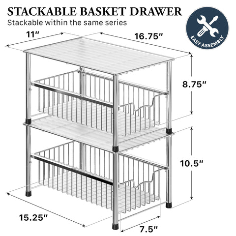 Simple Houseware side profile highlighting compact depth and space saving
