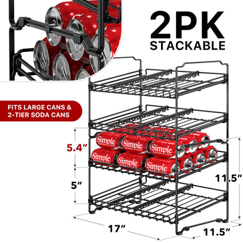 Simple Houseware close-up of angled rolling shelf showing smooth FIFO access benefit