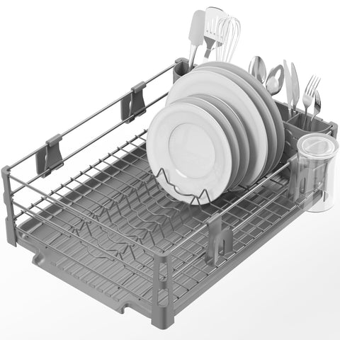Simple Houseware front view showing organized plates and space saving benefit