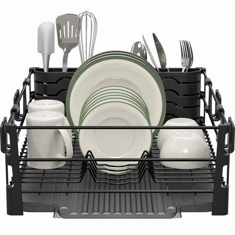 Simple Houseware side view highlighting detachable drainboard and directed water flow