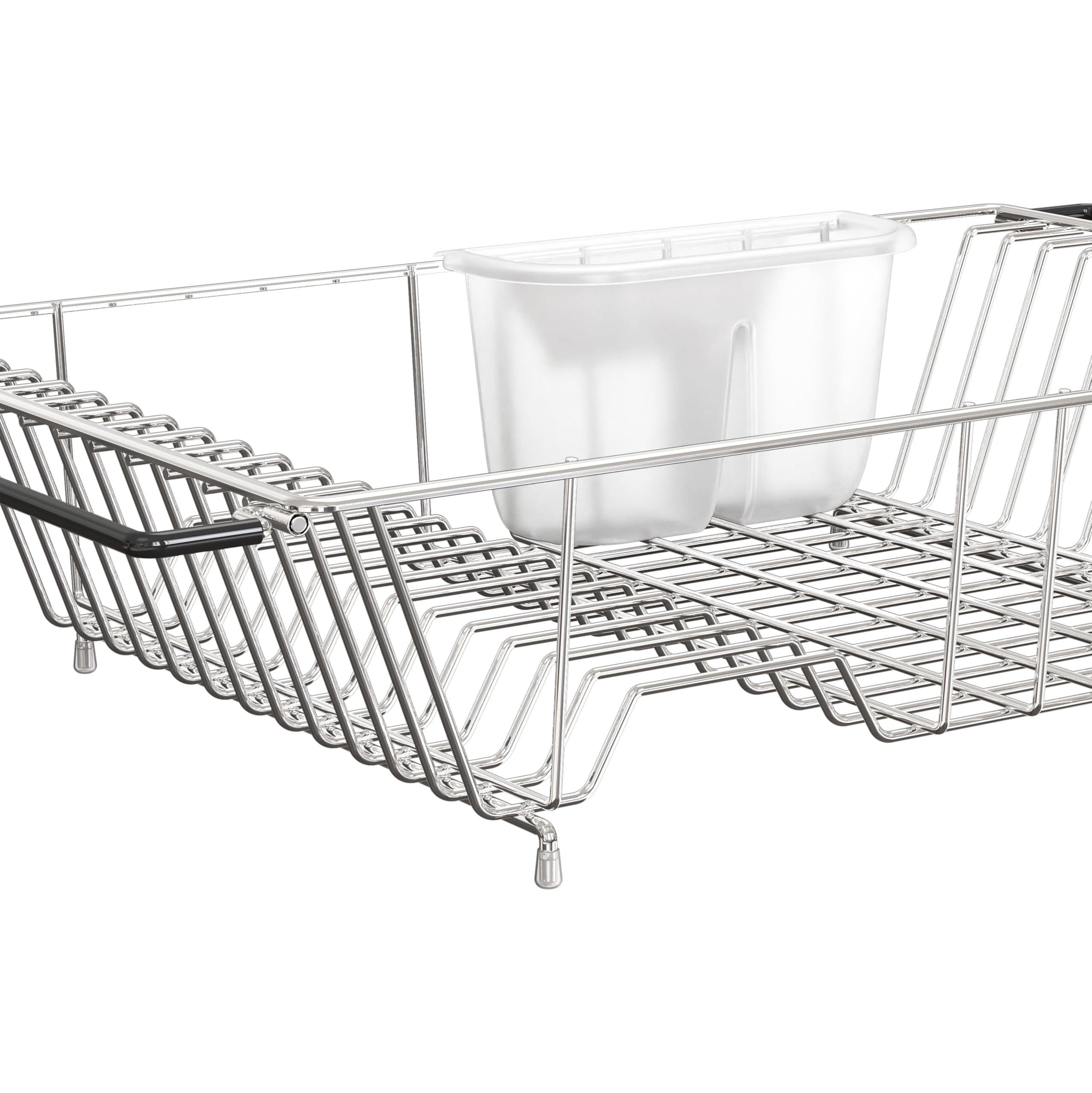 Simple Houseware rack holding dishes and glasses to accelerate air drying