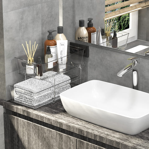 Simple Houseware drawer filled with organized toiletries showing quick retrieval benefit
