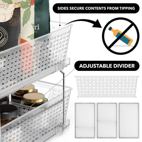 Simple Houseware drawer divider detail organizing small items for tidy separation