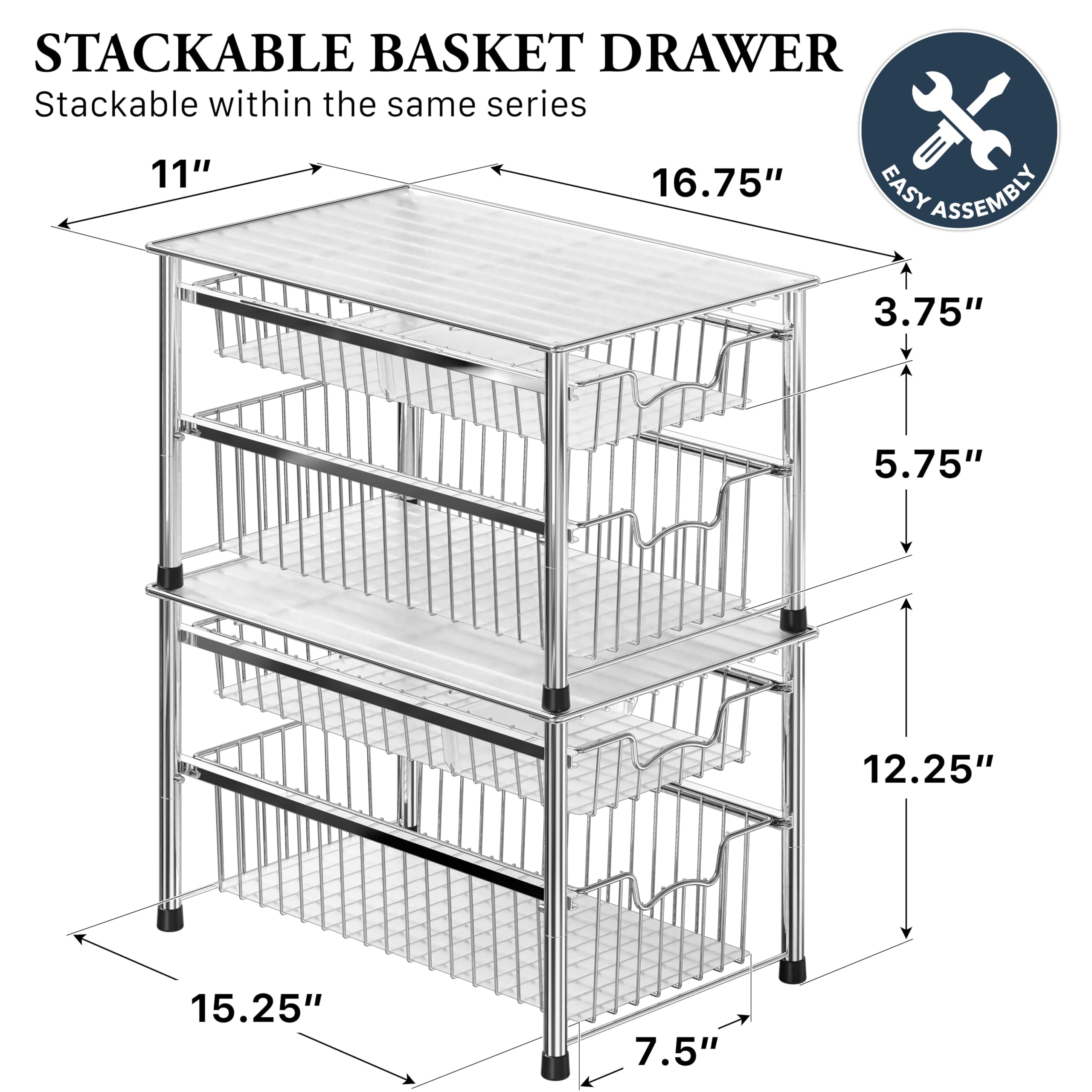 Simple Houseware open drawer detail displaying smooth sliding and organized storage