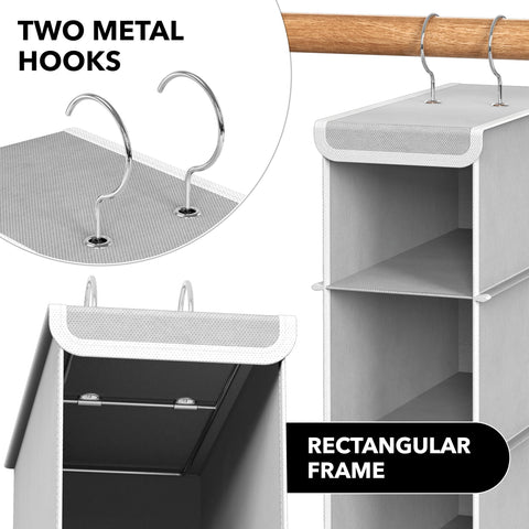 Simple Houseware folded flat for travel or seasonal storage convenience