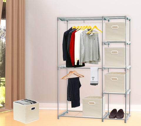 Simple Houseware folded flat for space-saving storage and easy transport